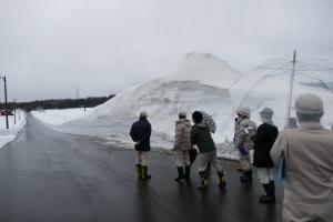 除雪道路調査風景